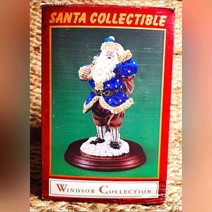 Windsor Collection Patriotic Old World Santa Collectible 8” Christmas Figure.